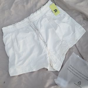 All In Motion White Dry Wick UV Protection Drawstring Shorts